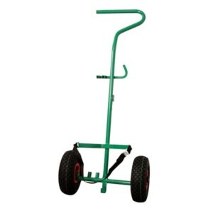 Flasketralle med demper og lufthjul