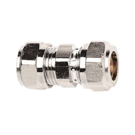 Skjøteunion 2x12mm rør Krom